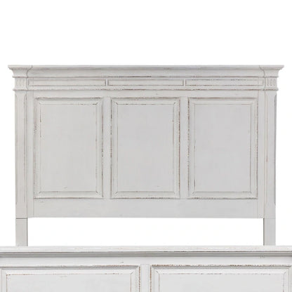 The Gray Barn Abbey Park Weathered Brown & Antique White King Panel Headboard