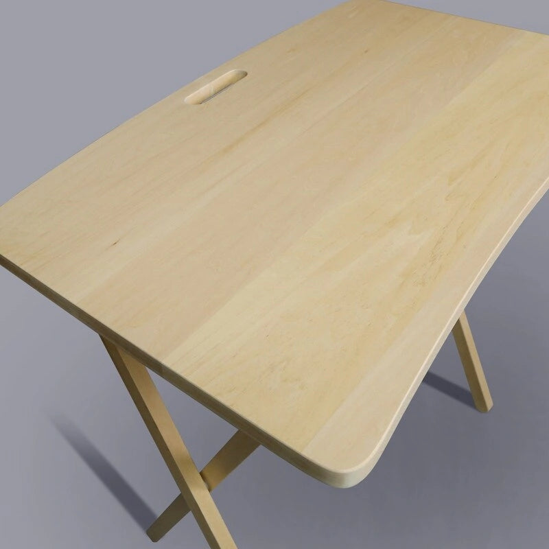Copper Grove Goosefoot Folding TV Tray Table with Solid Hardwood