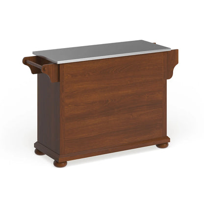 Crosley Alexandria Stainless Steel Top Full Size Kitchen Island/Cart - 18d x 51.5w x 34h