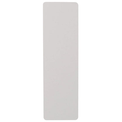 18W x 60L Rectangular Granite White Plastic Folding Training Table