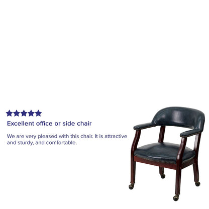 Conference Chair with Accent Nail Trim and Casters