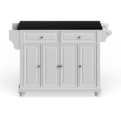 Crosley Cambridge Granite Top Full Size Kitchen Island/Cart - 18d x 51.5w x 36h