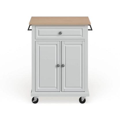 Crosley Compact Wood Top Kitchen Cart - 31W x 18D x 35.5H