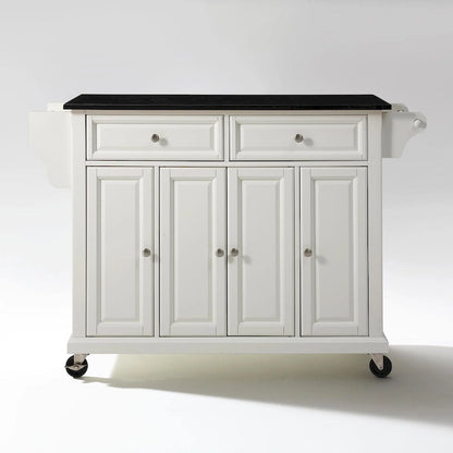 Crosley Full Size Granite Top Kitchen Cart - 18d x 51.5w x 36h