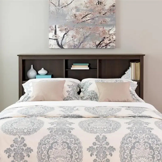 Copper Grove Backus Espresso Full/Queen Bookcase Headboard
