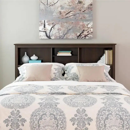 Copper Grove Backus Espresso Full/Queen Bookcase Headboard