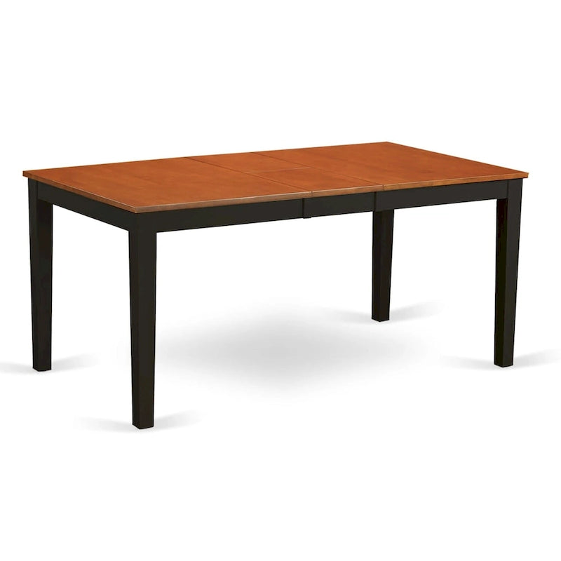 East West Furniture Kitchen Table Set Consist of a Rectangle Dining Table with Butterfly Leaf and Dining Chairs (Pieces Options)