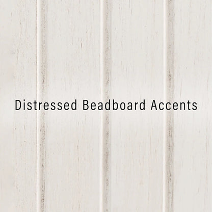 Crosley Seaside Distressed White Kitchen Pantry