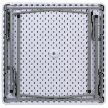 2.81-Foot Square Plastic Folding Table - Card Table/Game Table