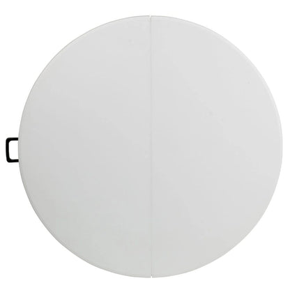 4-Foot Round Bi-Fold Plastic Event Folding Table with Handle
