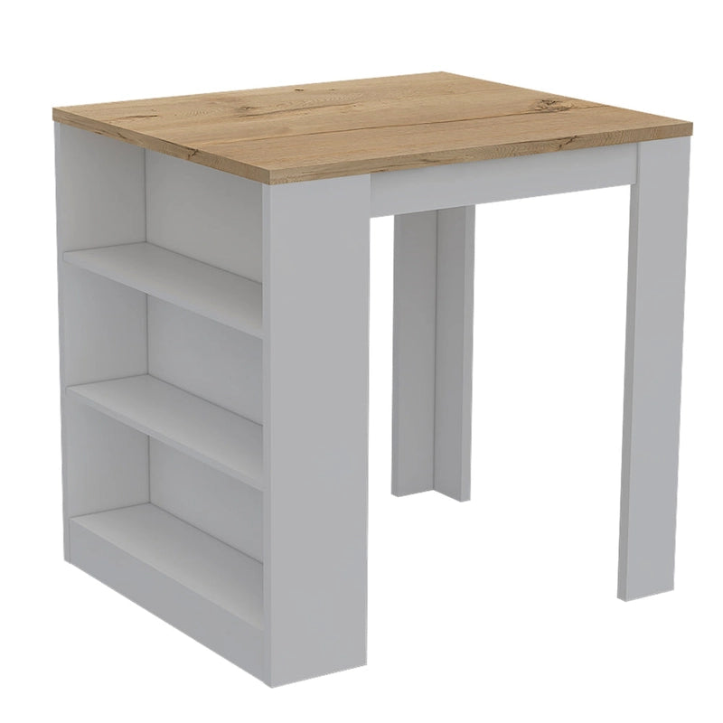 TUHOME Covelo 2-Piece Kitchen Set with Utility Sink Cabinet and Kitchen Island - N/A