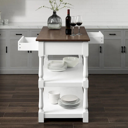 Crosley Caitlyn Wood Top Kitchen Island - 23.63d x 42w x 36.25h
