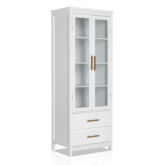 White MDF Bathroom Cabinet