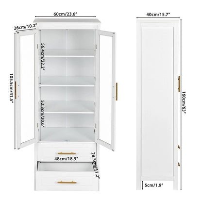 White MDF Bathroom Cabinet