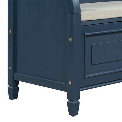 Merax 42 Rustic Style Solid wood Entryway Multifunctional Storage Bench