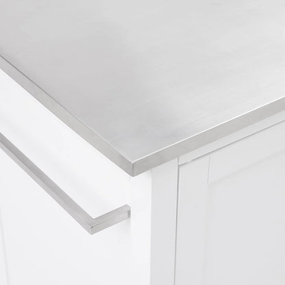 Crosley Soren Stainless Steel Top Kitchen Island/Cart - 18.13d x 42.13w x 37.5h