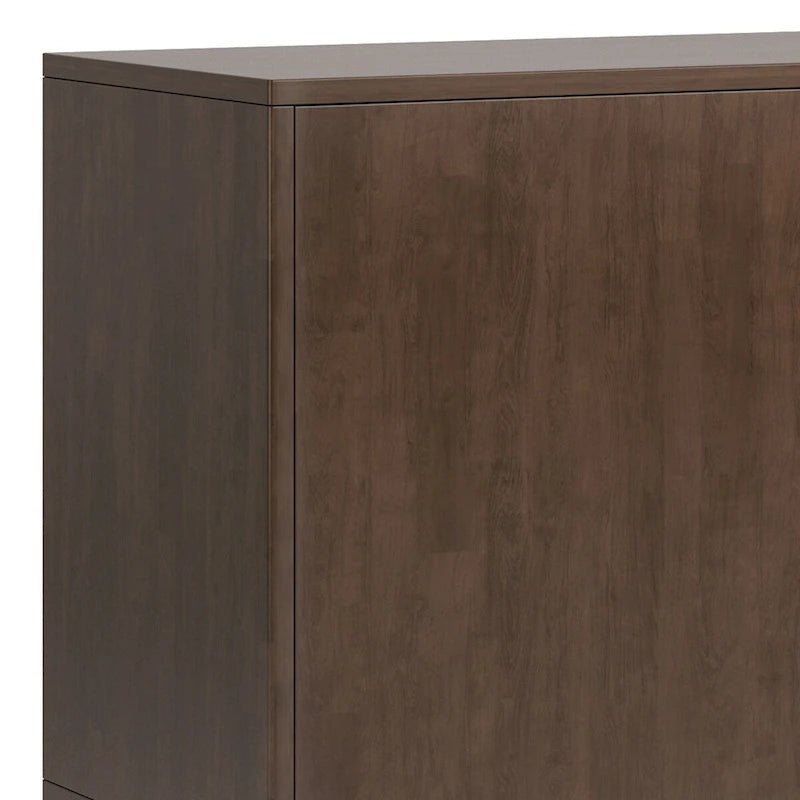 WYNDENHALL Pearson SOLID HARDWOOD 60 inch Wide Mid Century Design Sideboard Buffet in Walnut Brown - 17 d x 60 w x 30 h