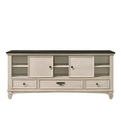 Roseanne 6 Piece Cream Brown Panel Bedroom Set