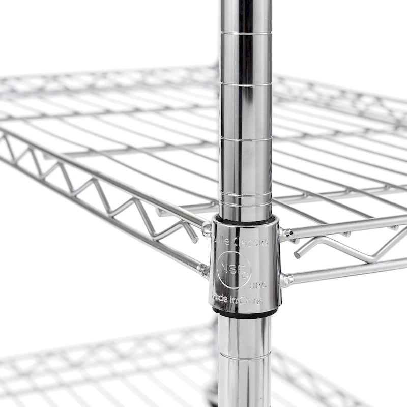 Seville Classics Stainless-Steel Utility Cart NSF, 30 W x 20 D x 36 H - N/A