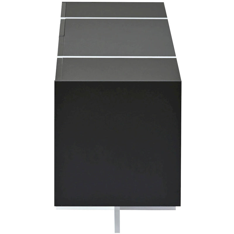 Modern Rectangle TV Stand for TVs Up to 80  with High Gloss UV Surface