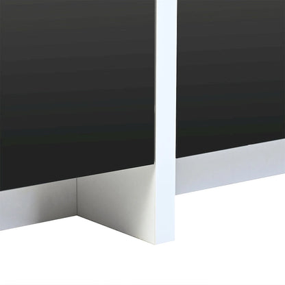 Modern Rectangle TV Stand for TVs Up to 80  with High Gloss UV Surface