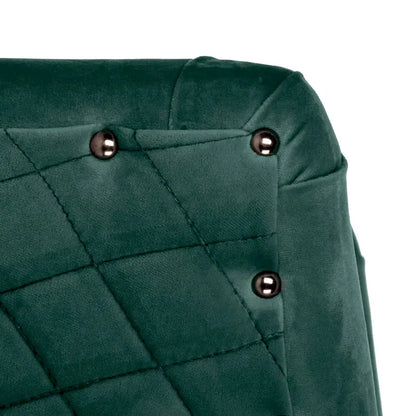 Quilted Swivel Tub Chair with Upholstered Seat and 360-Degree Rotating Base for Living Room