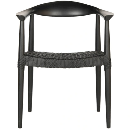 SAFAVIEH Trix Bandelier Black Dining Arm Chair - 24.8  x 18.9  x 30.7  - 25 W x 19 D x 31 H