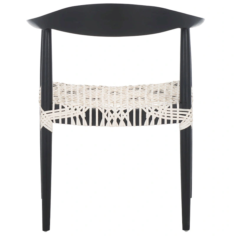 SAFAVIEH Trix Bandelier Black Dining Arm Chair - 24.8  x 18.9  x 30.7  - 25 W x 19 D x 31 H