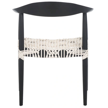 SAFAVIEH Trix Bandelier Black Dining Arm Chair - 24.8  x 18.9  x 30.7  - 25 W x 19 D x 31 H