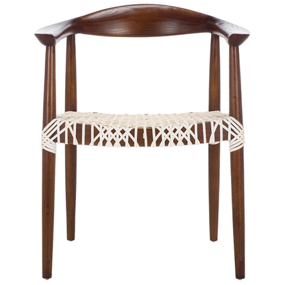 SAFAVIEH Trix Bandelier Black Dining Arm Chair - 24.8  x 18.9  x 30.7  - 25 W x 19 D x 31 H