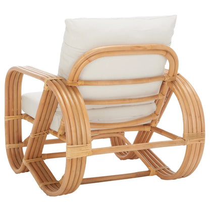 SAFAVIEH Alvena Accent Chair with Cushion - 30  W x 33  D x 29  H - 30Wx33Dx29H