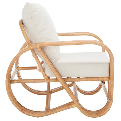 SAFAVIEH Alvena Accent Chair with Cushion - 30  W x 33  D x 29  H - 30Wx33Dx29H