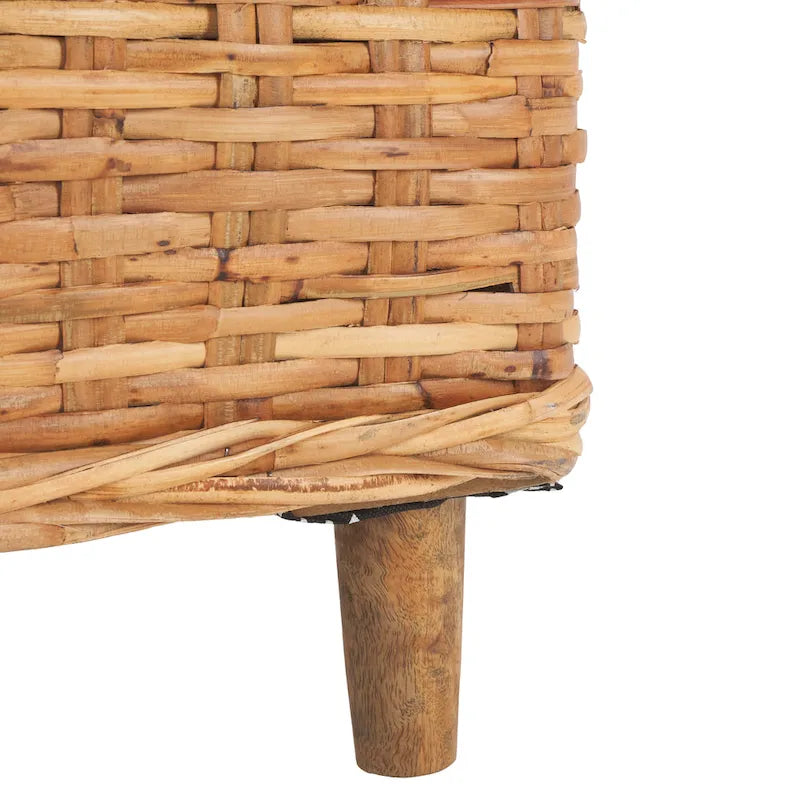Rattan Barrel Chair with Cushion