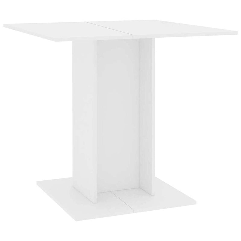 vidaXL Dining Table White 31.5 x31.5 x29.5  Engineered Wood
