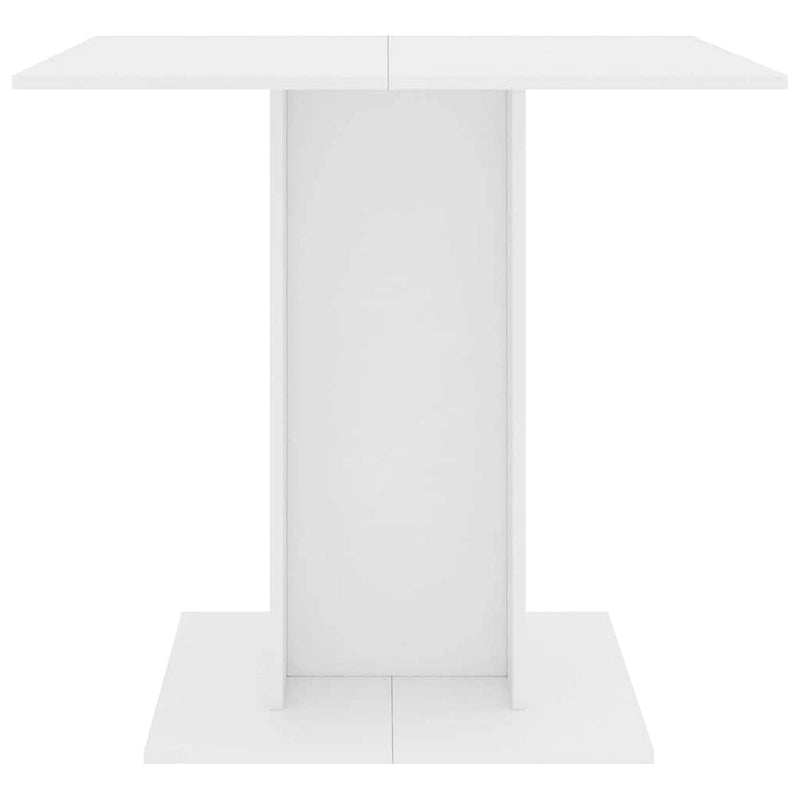 vidaXL Dining Table White 31.5 x31.5 x29.5  Engineered Wood