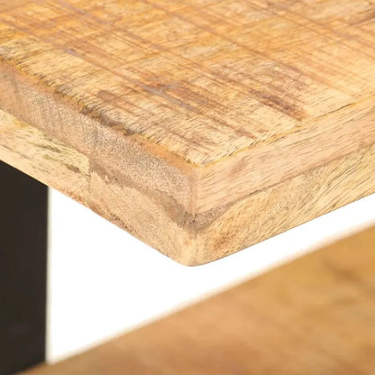 vidaXL TV Stand 35.4 x15.7 x15.7  Rough Mango Wood