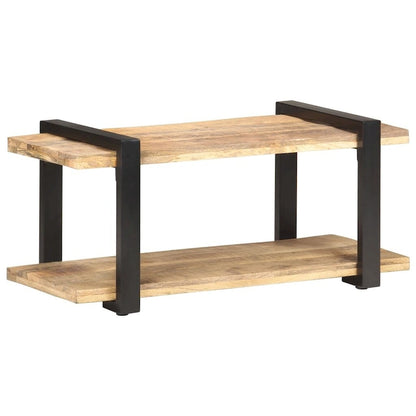 vidaXL TV Stand 35.4 x15.7 x15.7  Rough Mango Wood