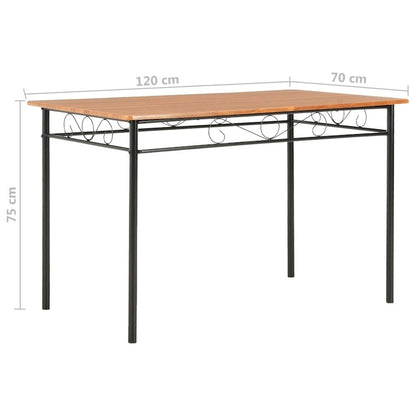 vidaXL Dining Table Brown 47.2 x27.6 x29.5  MDF