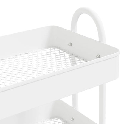 vidaXL Trolley 3-Tier Kitchen Trolley Kitchen Island Storage Utility Cart - 16.9 x 13.4 x 31.1