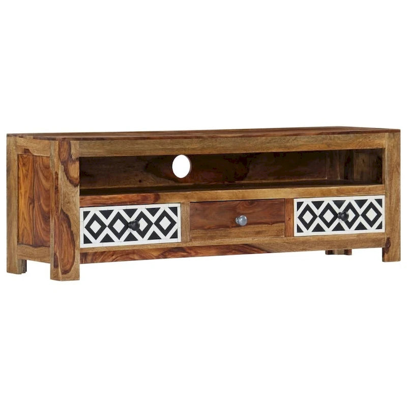 vidaXL TV Stand 47.2 x11.8 x15.7  Solid Wood Sheesham