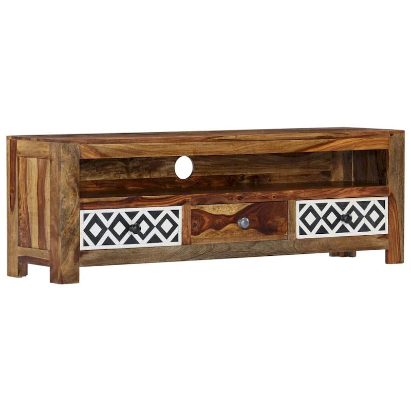 vidaXL TV Stand 47.2 x11.8 x15.7  Solid Wood Sheesham
