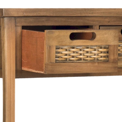 SAFAVIEH Lanie Distressed 3-Drawer Black Console Table - 34  x 14  x 30  - 34Wx14Dx30H