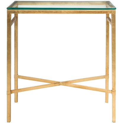SAFAVIEH Couture Vallie Side Table - 22  W x 13  D x 25  H - 22Wx13Dx25H