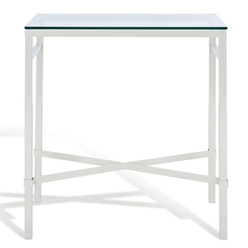 SAFAVIEH Couture Vallie Side Table - 22  W x 13  D x 25  H - 22Wx13Dx25H