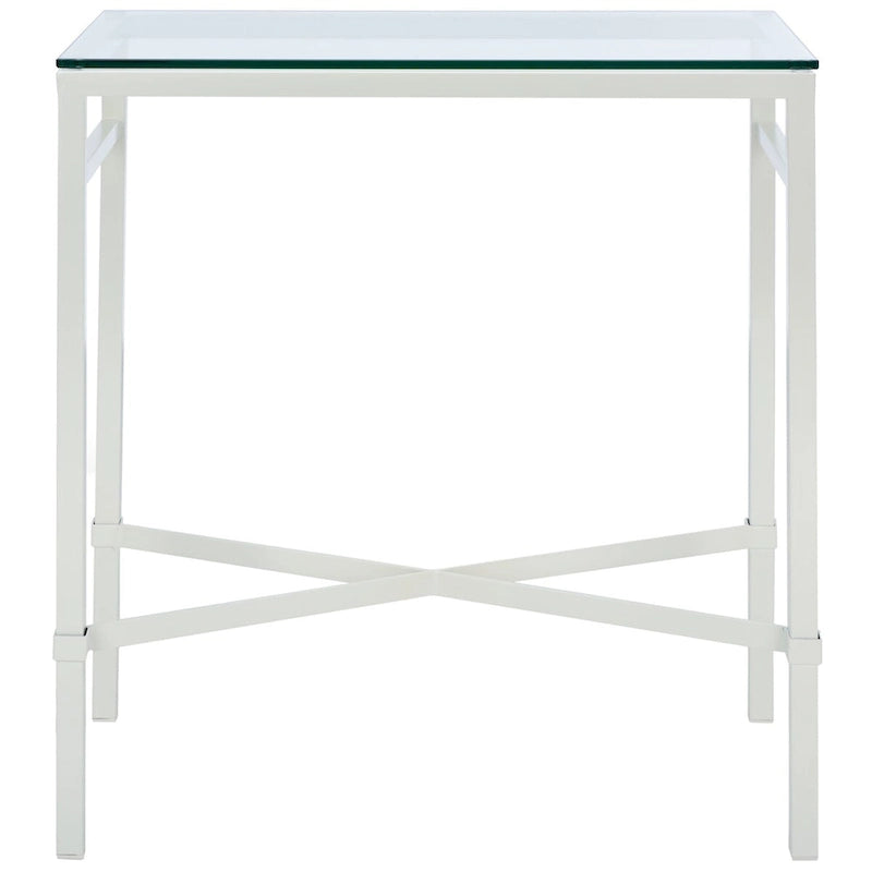 SAFAVIEH Couture Vallie Side Table - 22  W x 13  D x 25  H - 22Wx13Dx25H