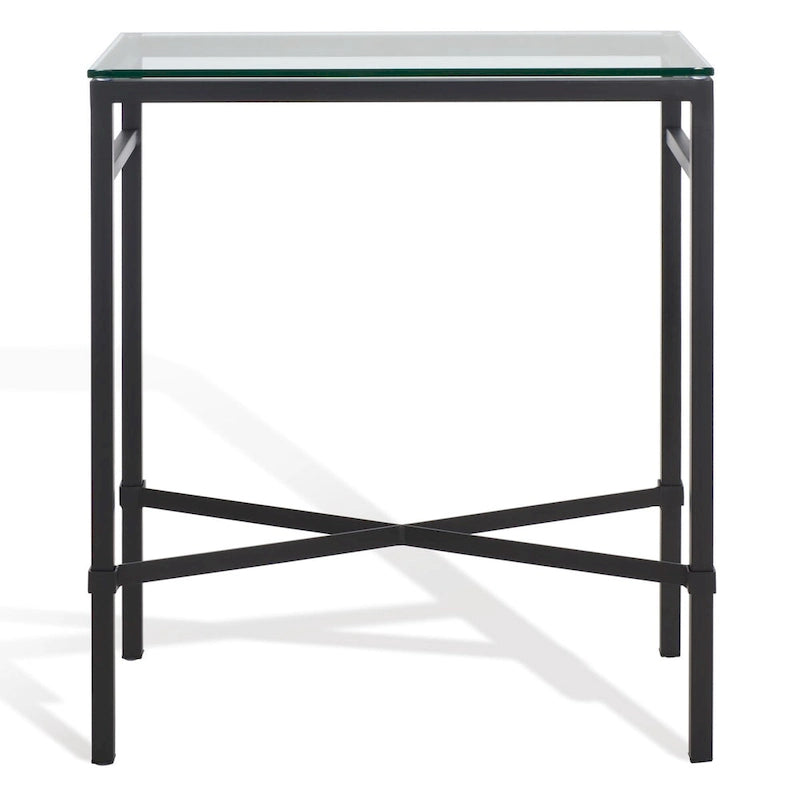 SAFAVIEH Couture Vallie Side Table - 22  W x 13  D x 25  H - 22Wx13Dx25H