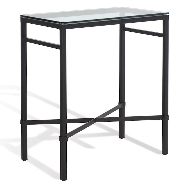 SAFAVIEH Couture Vallie Side Table - 22  W x 13  D x 25  H - 22Wx13Dx25H