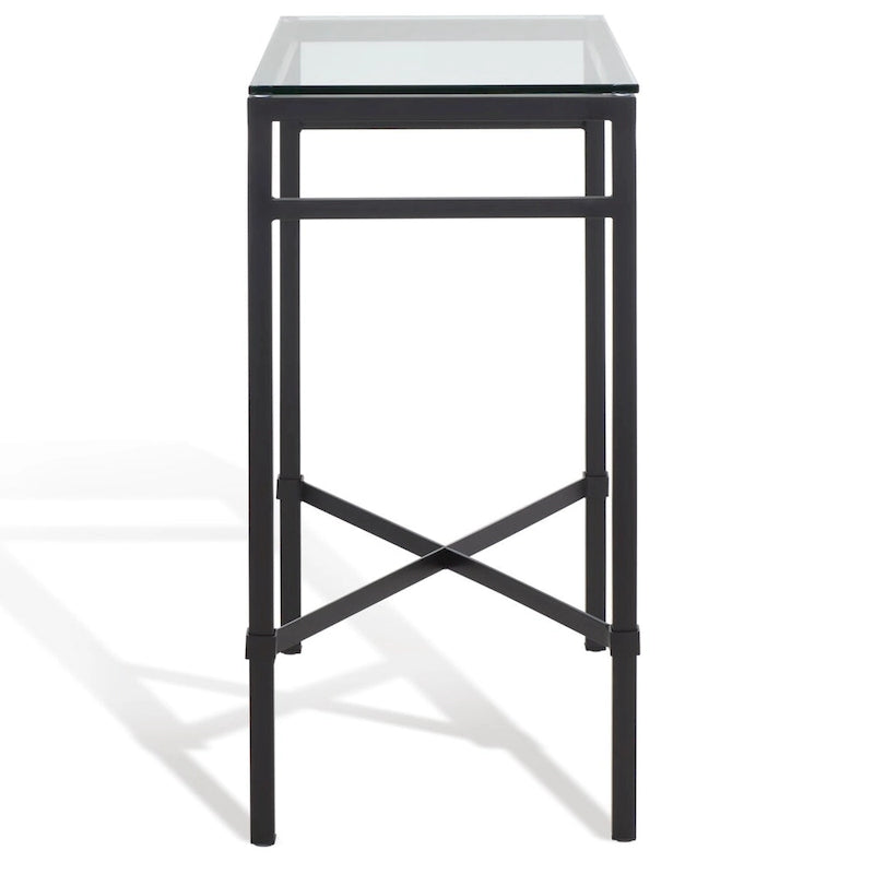 SAFAVIEH Couture Vallie Side Table - 22  W x 13  D x 25  H - 22Wx13Dx25H