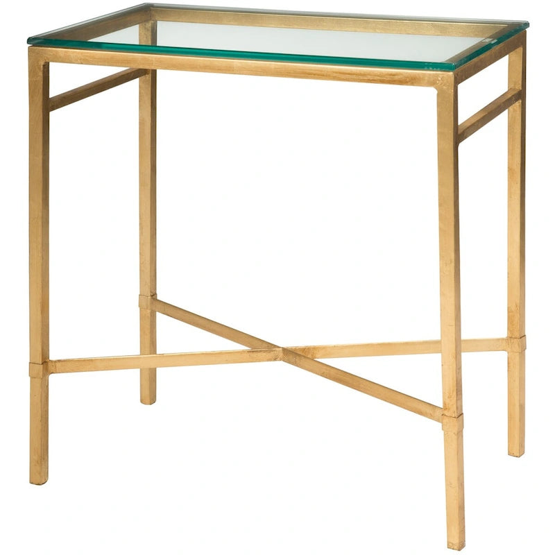 SAFAVIEH Couture Vallie Side Table - 22  W x 13  D x 25  H - 22Wx13Dx25H