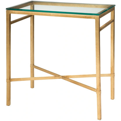 SAFAVIEH Couture Vallie Side Table - 22  W x 13  D x 25  H - 22Wx13Dx25H